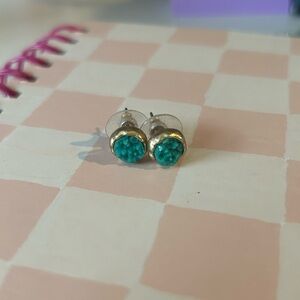Turquoise gem earrings